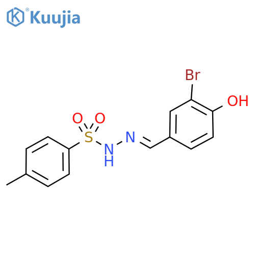 N'-(3-Bromo-4-hydroxybenzylidene)-4-methylbenzenesulfonohydrazide structure