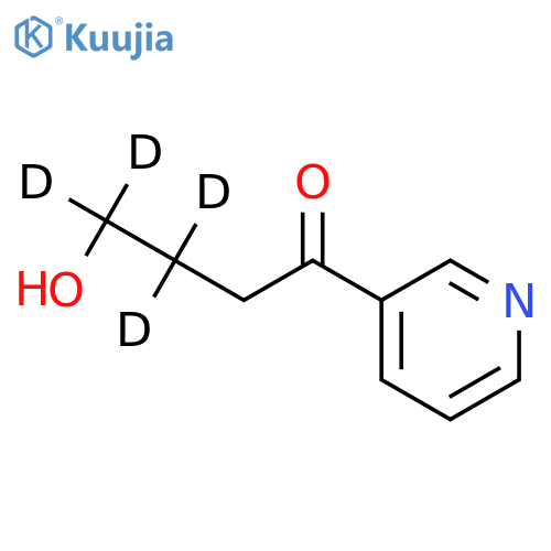 4-Hydroxy-1-(3-pyridyl)-1-butanone (3,3,4,4-D4) structure