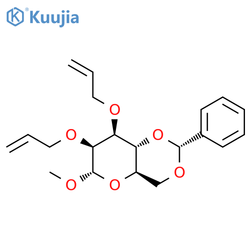 Methyl 2,3-Di-O-allyl-4,6-O-benzylidene-alpha-D-mannopyranoside structure