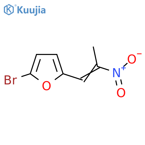 2-Bromo-5-(2-nitroprop-1-en-1-yl)furan structure