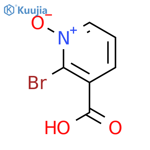 3-Pyridinecarboxylic acid, 2-bromo-, 1-oxide structure
