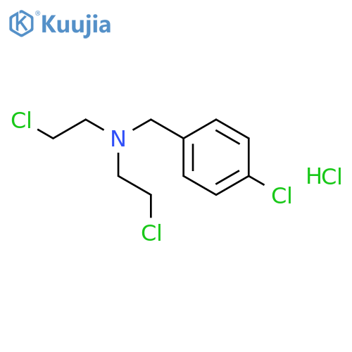2-Chloro-N-(4-chlorobenzyl)-N-(2-chloroethyl)-1-ethanaminium chloride structure