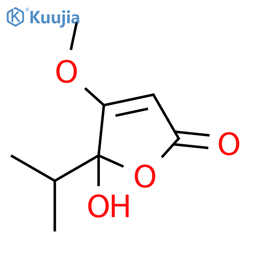 2(5H)-Furanone,5-hydroxy-4-methoxy-5-(1-methylethyl)- structure