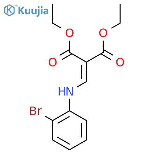 Diethyl 2-[(2-bromoanilino)methylene]malonate structure