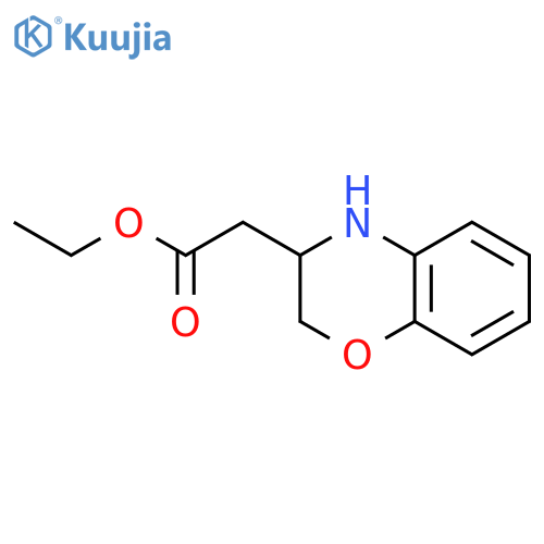 2H-1,4-Benzoxazine-3-acetic acid, 3,4-dihydro-, ethyl ester structure