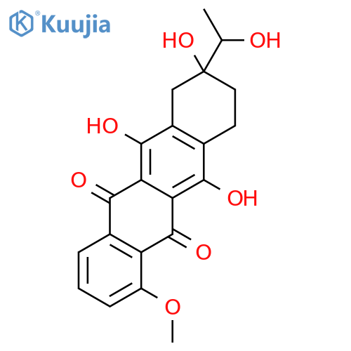 6,8,11-trihydroxy-8-(1-hydroxyethyl)-1-methoxy-9,10-dihydro-7H-tetracene-5,12-dione structure
