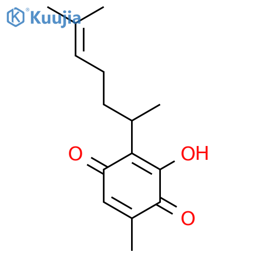 2,5-Cyclohexadiene-1,4-dione,2-[(1R)-1,5-dimethyl-4-hexen-1-yl]-3-hydroxy-5-methyl- structure