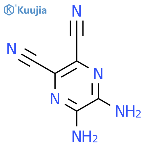 5,6-Diaminopyrazine-2,3-dicarbonitrile structure