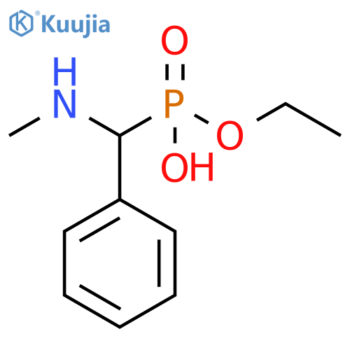 Phosphonic acid, [(methylamino)phenylmethyl]-, monoethyl ester structure