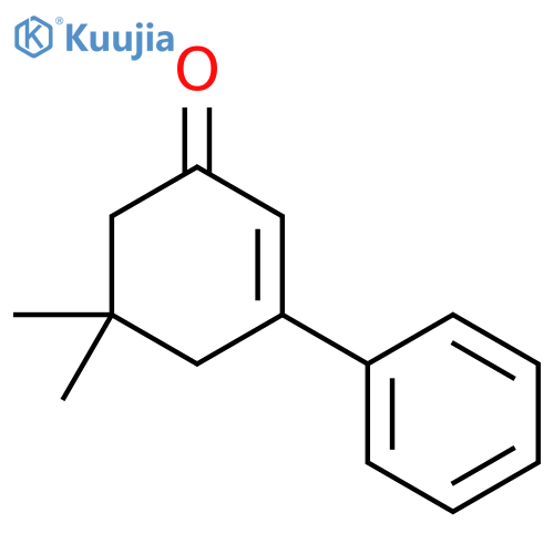 5,5-dimethyl-3-phenyl-2-cyclohexen-1-one structure