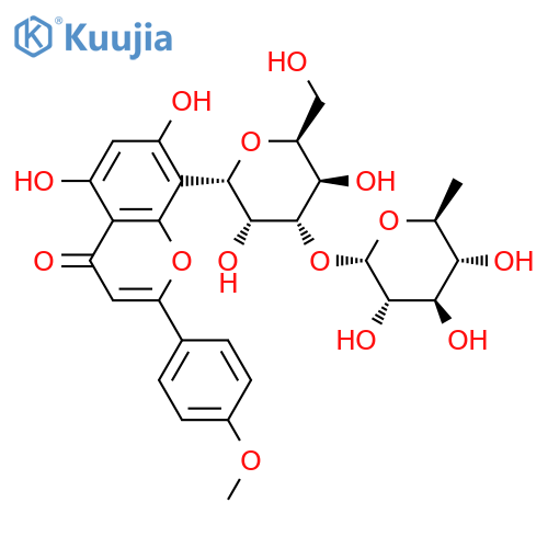 Cytisoside 3''-O-beta-D-rhamnopyranoside structure