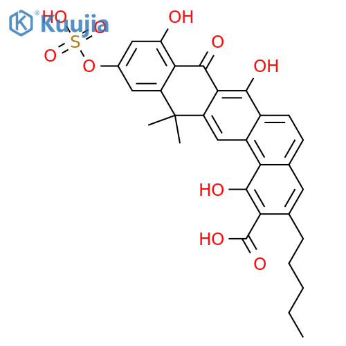 Benastatin A; 11-O-Sulfate structure