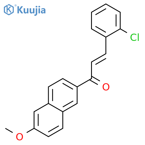 2-Propen-1-one, 3-(2-chlorophenyl)-1-(6-methoxy-2-naphthalenyl)- structure