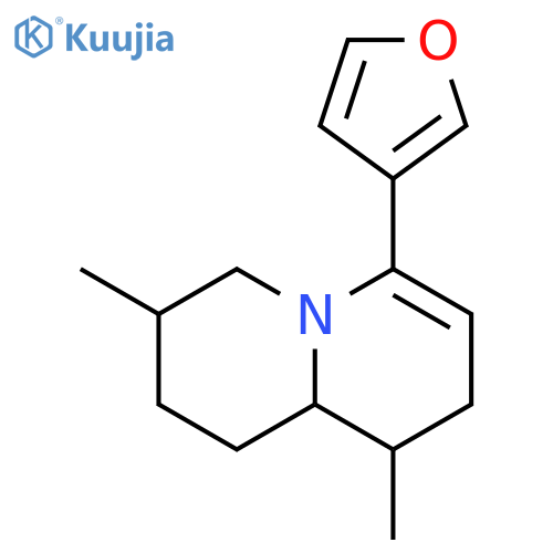 6-furan-3-yl-3,9-dimethyl-1,3,4,8,9,9a-hexahydro-2H-quinolizine structure