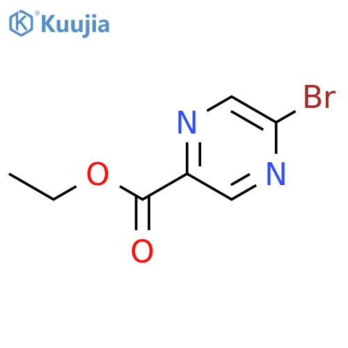 Ethyl 5-bromo-2-pyrazinecarboxylate structure