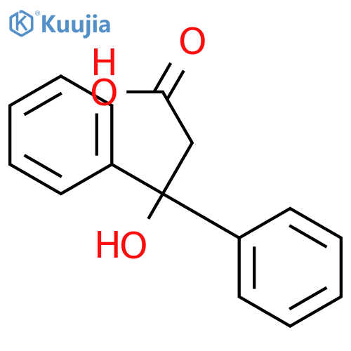 3-hydroxy-3,3-diphenylpropanoic acid structure