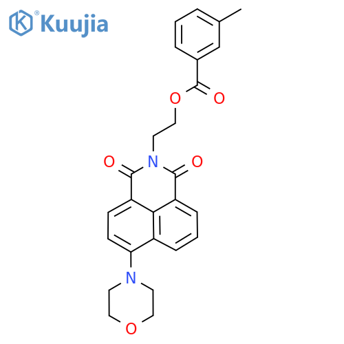 2-8-(morpholin-4-yl)-2,4-dioxo-3-azatricyclo7.3.1.0^{5,13}trideca-1(13),5,7,9,11-pentaen-3-ylethyl 3-methylbenzoate structure