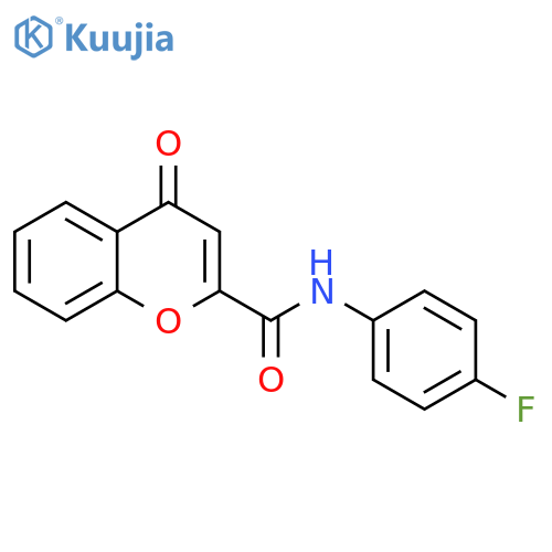 N-(4-fluorophenyl)-4-oxo-4H-chromene-2-carboxamide structure