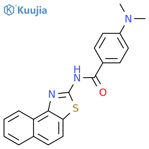 4-(dimethylamino)-N-{naphtho1,2-d1,3thiazol-2-yl}benzamide structure
