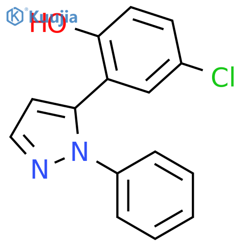 5-(5-Chloro-2-hydroxyphenyl)-1-phenylpyrazole structure