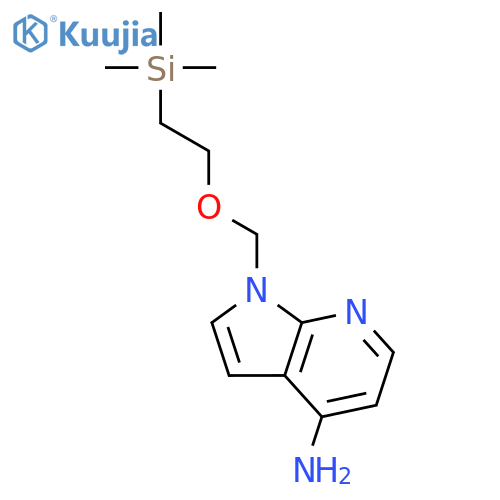1H-Pyrrolo[2,3-b]pyridin-4-amine, 1-[[2-(trimethylsilyl)ethoxy]methyl]- structure