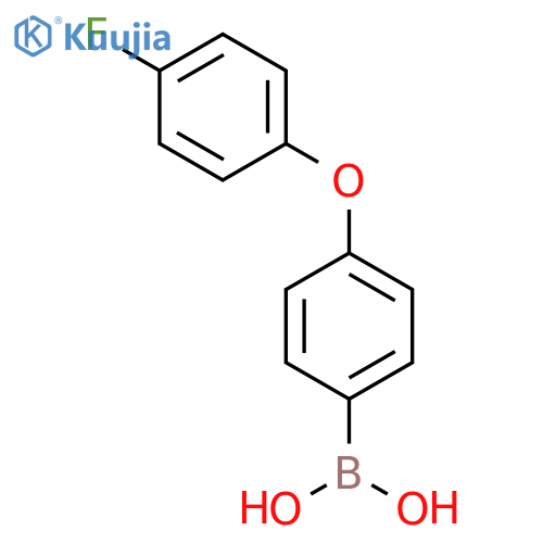 4-(4-Fluorophenoxy)phenylboronic acid structure