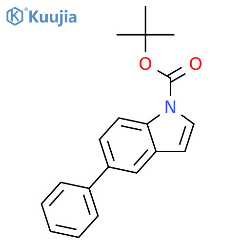 tert-Butyl 5-phenyl-1H-indole-1-carboxylate structure