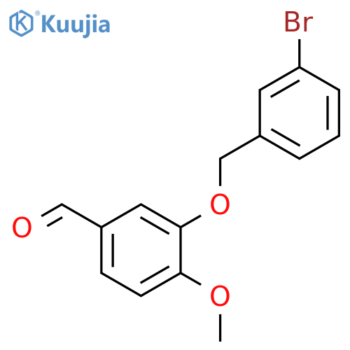 3-(3-Bromobenzyl)oxy-4-methoxybenzaldehyde structure