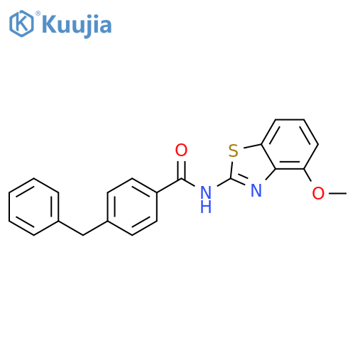4-benzyl-N-(4-methoxy-1,3-benzothiazol-2-yl)benzamide structure