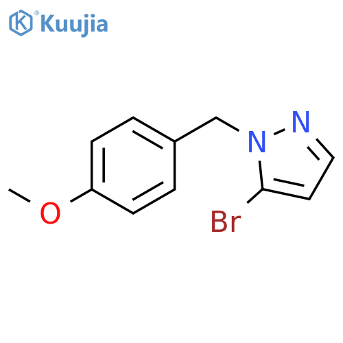 5-bromo-1-[(4-methoxyphenyl)methyl]pyrazole structure