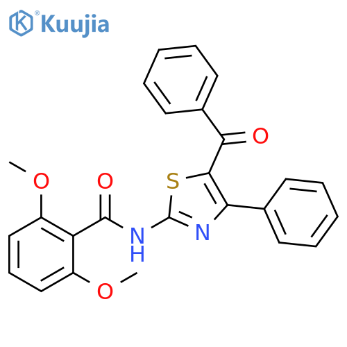 N-(5-benzoyl-4-phenyl-1,3-thiazol-2-yl)-2,6-dimethoxybenzamide structure