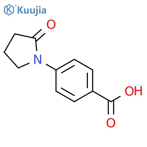4-(2-oxopyrrolidin-1-yl)benzoic acid structure