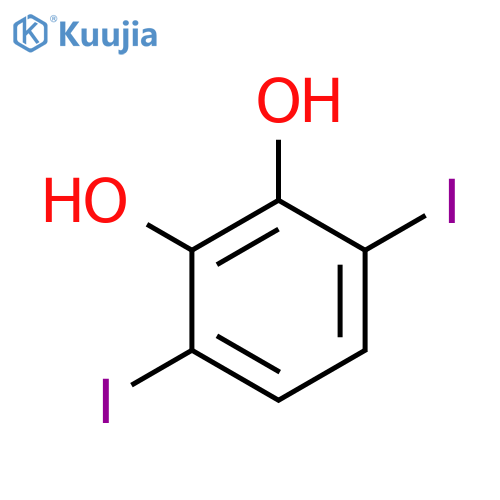3,6-Diiodobenzene-1,2-diol structure