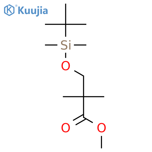 Propanoic acid, 3-[[(1,1-dimethylethyl)dimethylsilyl]oxy]-2,2-dimethyl-,methyl ester structure
