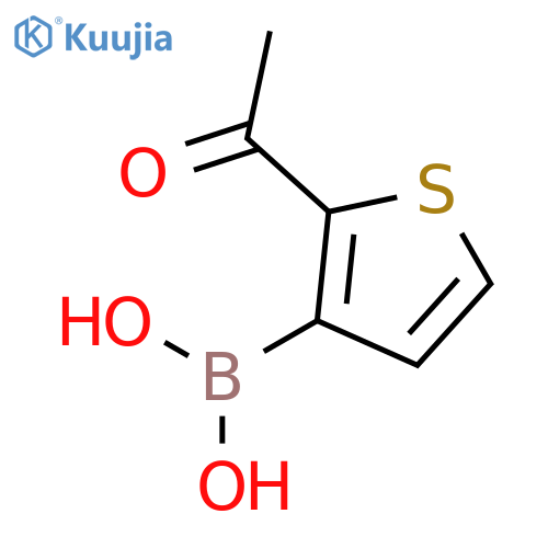 2-Acetyl-3-thienylboronic acid structure