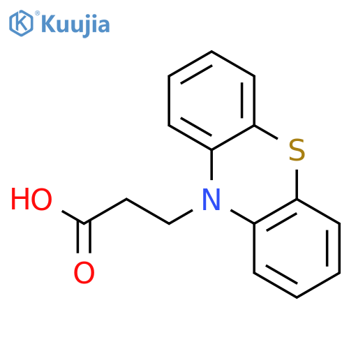 3-(10H-phenothiazin-10-yl)propanoic acid structure