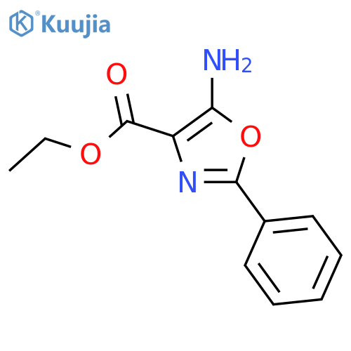 Ethyl 5-Amino-2-phenyl-1,3-oxazole-4-carboxylate structure