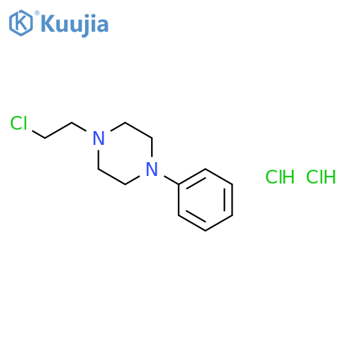 Piperazine, 1-(2-chloroethyl)-4-phenyl-, dihydrochloride structure