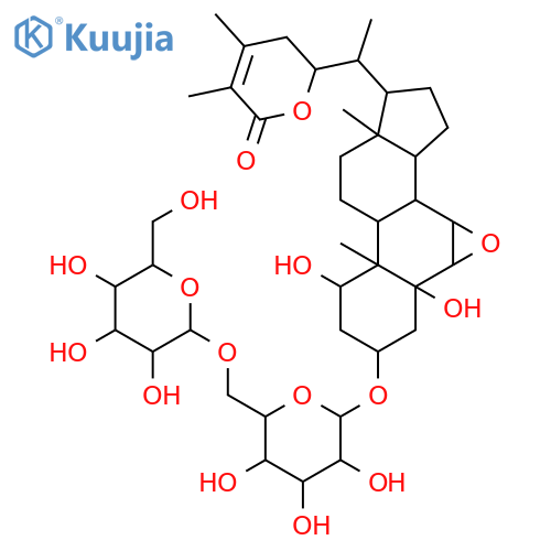 6,7-Epoxy-1,3,5-trihydroxywith-24-enolide; (1α,3β,5α,6α,7α,20S,22R)-form, 3-O-[β-D-Glucopyranosyl-(1→6)-β-D-glucopyranoside] structure