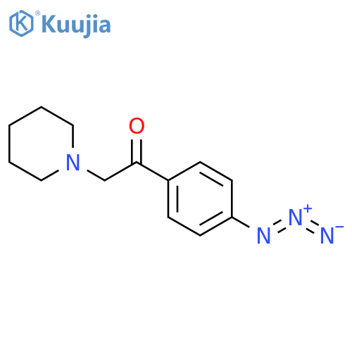 1-(4-azidophenyl)-2-(piperidin-1-yl)ethan-1-one structure