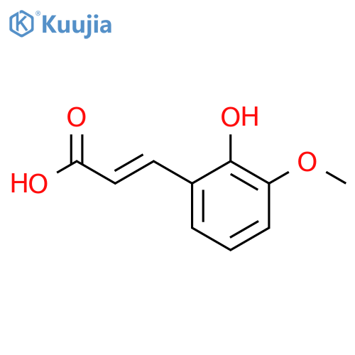 cinnamic acid, 2-hydroxy-3-methoxy- structure