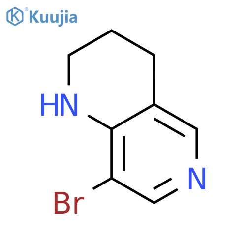 8-bromo-1,2,3,4-tetrahydro-1,6-naphthyridine structure