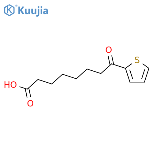 8-oxo-8-thiophen-2-yloctanoic acid structure