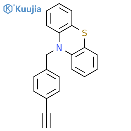 10H-Phenothiazine, 10-[(4-ethynylphenyl)methyl]- structure
