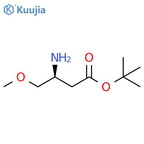 1,1-Dimethylethyl (3S)-3-amino-4-methoxybutanoate structure