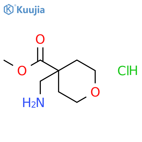 methyl 4-(aminomethyl)oxane-4-carboxylate hydrochloride structure