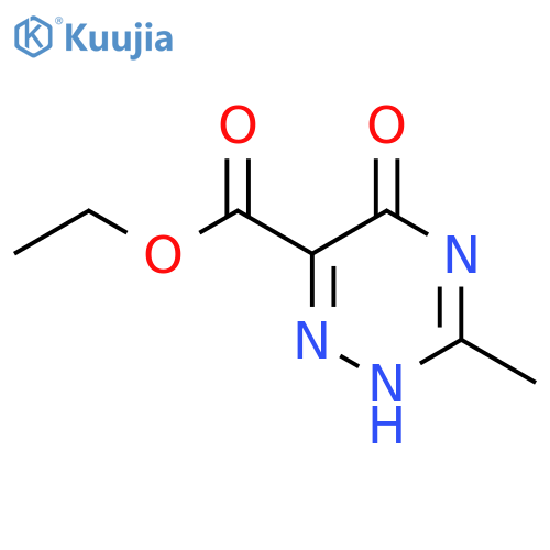ethyl 5-hydroxy-3-methyl-1,2,4-triazine-6-carboxylate structure