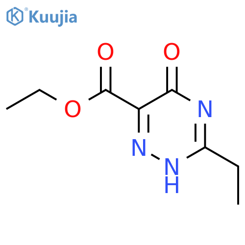 Ethyl 3-ethyl-5-oxo-2h-1,2,4-triazine-6-carboxylate structure