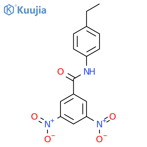 N-(4-ethylphenyl)-3,5-dinitrobenzamide structure