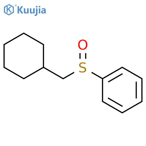 Benzene, [(cyclohexylmethyl)sulfinyl]- structure